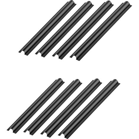 Clips Cache-câble Noir en PVC 8 Pièces, Organiseur de Câble Résistant aux Produits Chimiques, Protège Câble pour Voiture, pour Rangement et Protection des Fils (1/5)
