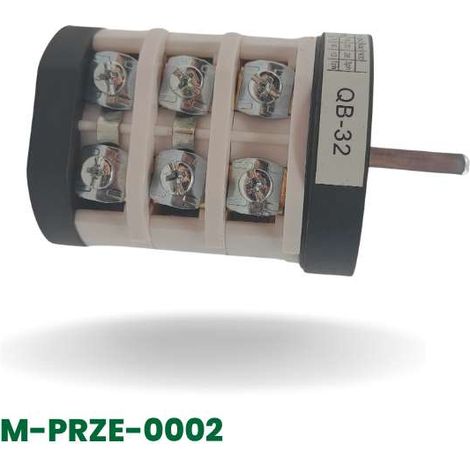Interruttore rotativo 220V/380V/32A (1 velocità, bianco) (1/5)