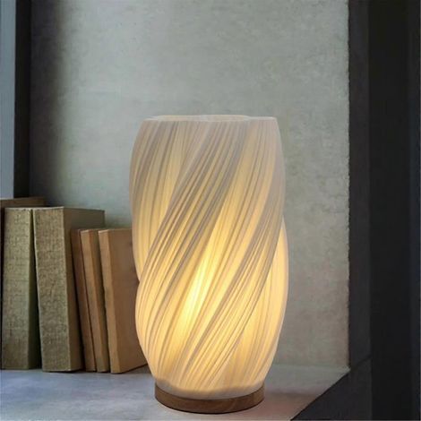 Nachttischlampe im Vintage-Streifen-Design, kleines Nachtlicht im Vasen-Design, wiederaufladbar, Light Breeze C (1/5)