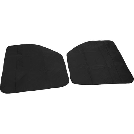 Protezione per portiera auto per cani, antigraffio, in tessuto Oxford 600D, con motivo a rombi spessi, protezione per veicoli con animali domestici, per SUV e furgoni, colore nero. (1/2)