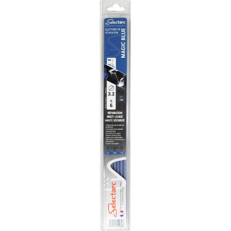 Selectarc – Baguettes de soudure tous métaux 3.2mm – Lot de 6 – Électrode Rutilo-Basique – Longueur 350mm – Soudage aciers difficiles
