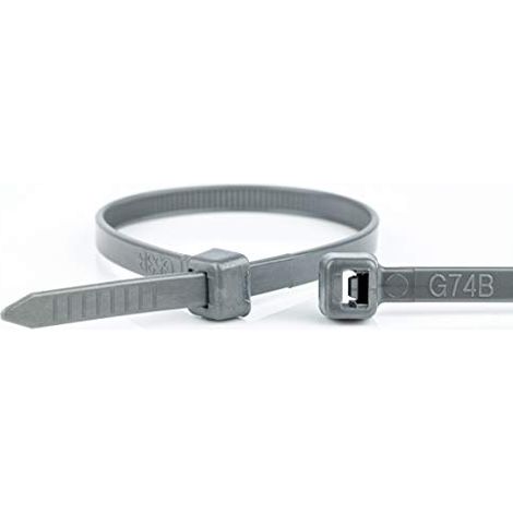 COLLIERS DE SERRAGE GRIS, 100X2.5MM, 100 PIÈCES WKK 10025 GRAU C
