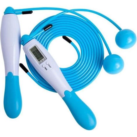 Bleu sans fil bleu - Corde à sauter électronique sans fil pour Yoga, équipement de Fitness Intelligent, avec (1/4)