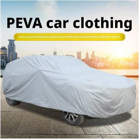 Housse de Voiture Renforcée Anti-UV/Pluie (L:480x175x120cm) - Protection universelle toutes saisons, résistante à la poussière/gel/chaleur (1/4)