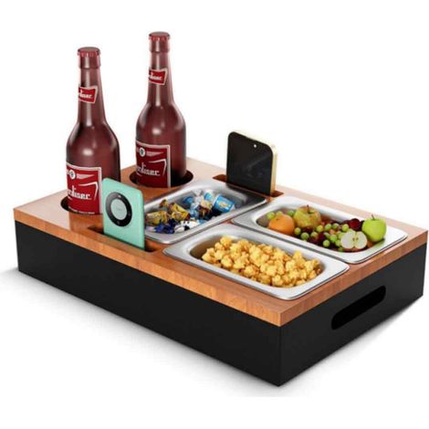 Boîte à goûter pour canapé, boîte de rangement en bois pour bière, boîte de rangement en bambou pour bureau,boîte de rangement pou (1/5)