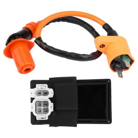 2-piece DC-CDI ignition coil kit for Kymco SYM Vento scooters GY6 engine 125cc 150cc