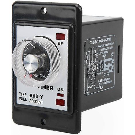 Minuterie à bouton AH2-Y 60S, relais temporisé 8 broches, petite minuterie à aiguille, contrôleur de temps 220 V CA (1/5)
