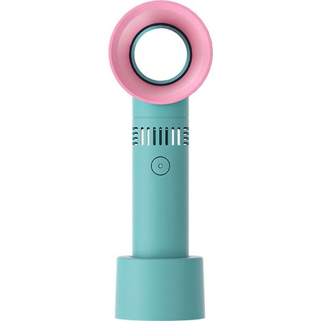 Ventilateur Sans Pale - Mini Ventilateur USB Rechargeable Silencieux 3 Vitesses - Pour Bureau Maison Voyage - 1 Pièce (1/5)