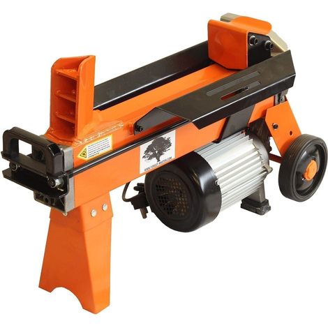 Forest Master – Fendeuse de bûches électrique 5 tonnes FM8DTC – Longueur max 370mm – Diamètre max 300mm – Moteur 2200 watts – Chariot poussoir robuste