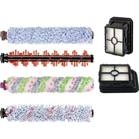 Ulisem Lot de 6 accessoires pour aspirateur Bissell Crosswave 3 en 1, brosse de rechange, filtre de rechange pour aspirateurs Bissell CrossWave 1866/2306/2551/1785