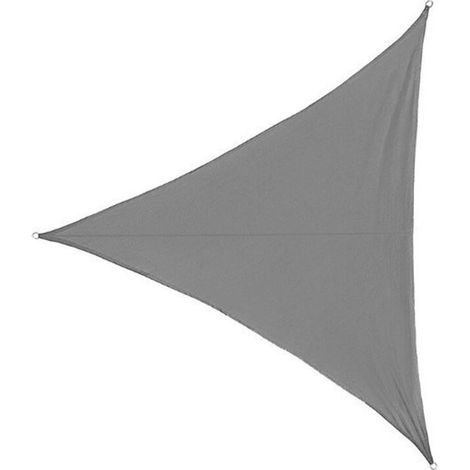 3.63.63.6M triangle voile d'ombrage pare - soleil UV block convient pour terrasse extérieure jardin arrière (gris argenté, 1pc)