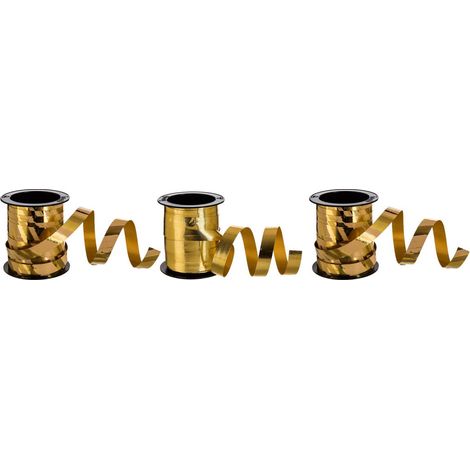 Set mit 3 Rollen Bolduc 5 mm oder 10mm l.10m - Golden