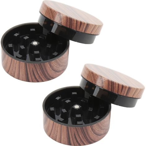 Moulin à épices manuel mini, broyeur portable en métal et ABS, design durable, usage facile pour herbes et condiments. (1/5)