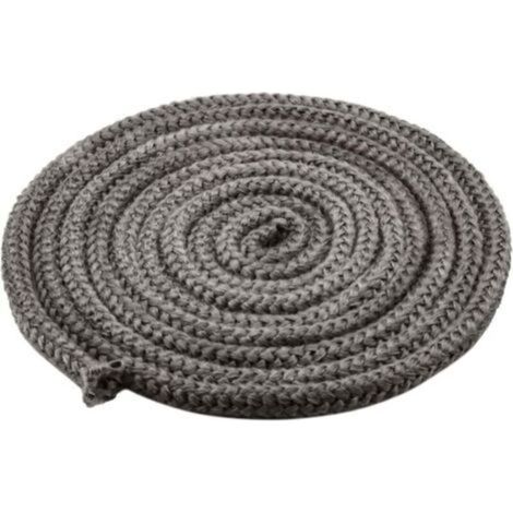 Joint de Cheminée Porte de Poêle Cordon 10 mm x 4 m, Corde Ignifuge en Fibre de Verre pour poêle, cheminée, Four, chaudière, résistant jusqu'à 450-550 ℃，noir
