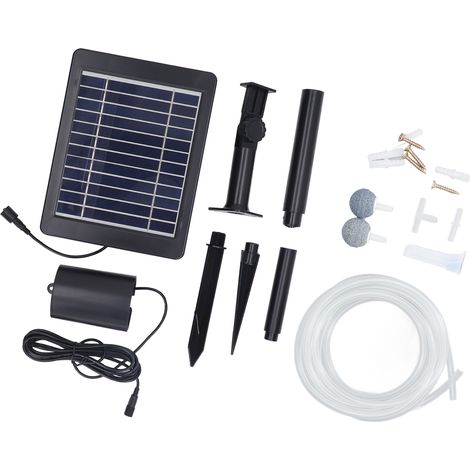6V 4W Solar-Sauerstoffpumpe zur Bodenmontage mit drei Geschwindigkeitsstufen (1/5)