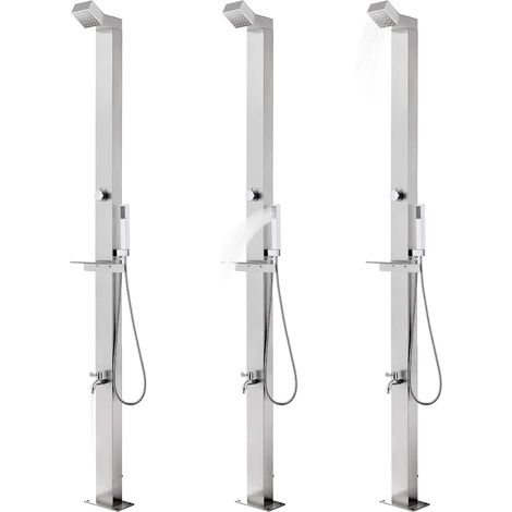 Maison Exclusive - Doccia da Giardino 220 cm in Acciaio Inossidabile (1/5)