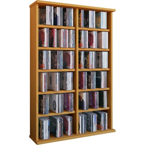 Madera CD DVD Stand Shelf Gabinete Ronul 92x60x18 - VCM