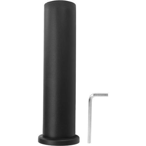 Manchon adaptateur d'haltère PP noir, conversion de 25mm à 50mm de diamètre, accessoires d'équipement de Fitness adaptés 212mm/8,34 pouces (1/5)