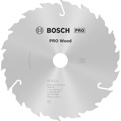 Lame de scie circulaire PRO Wood, 160 x 2,2 x 20 mm, T18