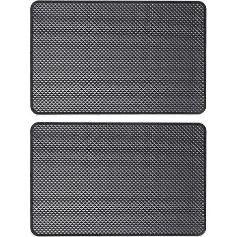 Set mit 2 rutschfesten Auto-Armaturenbretthaltern, ohne Matte, für Handy, Schlüssel, Brille und Geldbörse (schwarz) - 2 Stück - Schwarz (1/4)