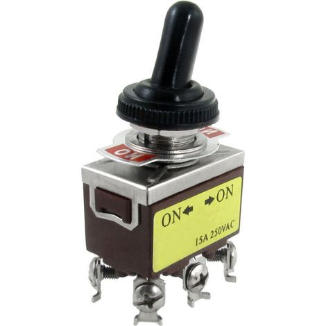250V AC 15A On/On 2 Positions Interrupteur bipolaire bidirectionnel a bascule avec enveloppe impermeable