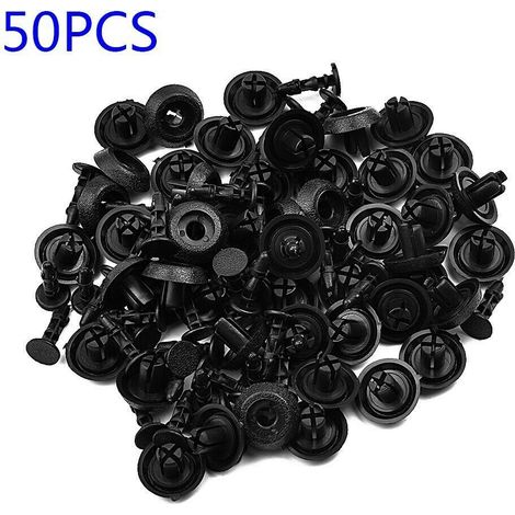 Lot de 50 clips de fixation noirs pour garniture supérieure de radiateur, modèle B22.