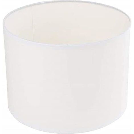 Abat-jour rond, 25 cm de diamètre, 18 cm de hauteur, 100 % polyester, convient aux lampes de table et aux suspensions. (1/5)