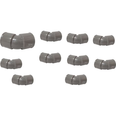 Codo de tubería, modelo FF 45° DN 32, paquete de 10 (1/2)