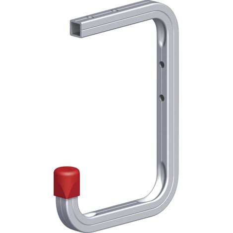 alfer Wand u. Deckenhaken Typ 7 T 11,5 x H 16 x T 10 cm Aluminium blank Haken