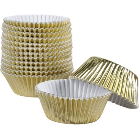 Cupcake-Förmchen, 200 Stück, Cupcake-Formen aus Aluminium in Standardgröße, Muffinformen aus Metall. (1/4)