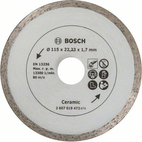 Bosch  disco  de  diamante  para  azulejos,  diámetro:  115  mm  -  2607019472