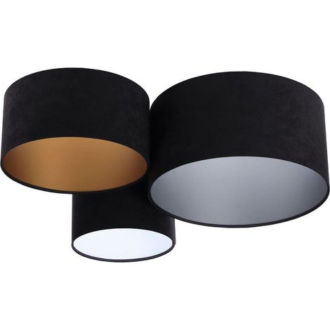 Plafonnier trio 080-02-007 - Noir, noir, blanc, argent, or (1/5)