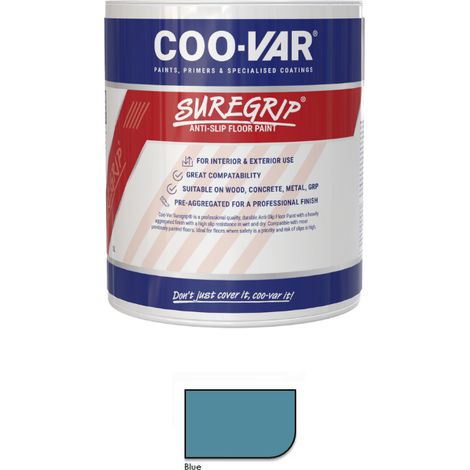 CooVar Suregrip Anti Slip Floor Paint - Blue - 5 Litre