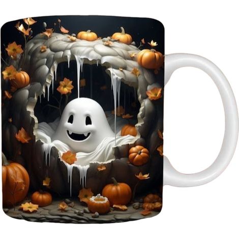 Tasse Halloween, Tasse à Café Effrayante, Tasse Citrouille Créative Cadeau für Erwachsene und Kinder, Herbstfeste zu Halloween (1/5)