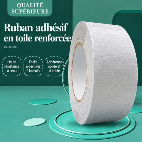 Ruban adhésif toilé étanche pour conduits 50 mm x 50 m noir 50mm noir 74613 50 × 50 × 1 cm 1 g – Livraison gratuite (1/5)