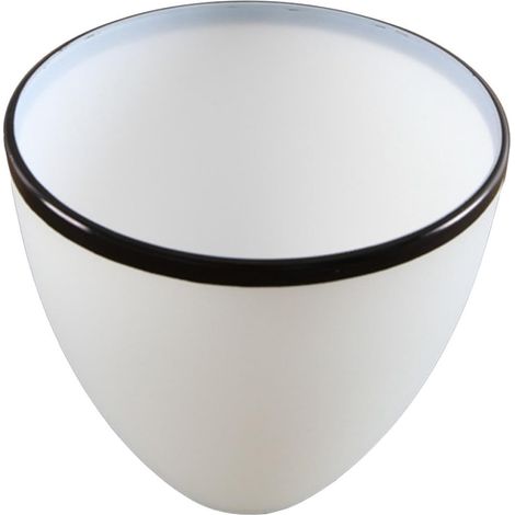 Delicate and beautiful white glass chandelier shade for ceiling lamps, lampshade that softens the light, chic indoor hanging accessory (1/5)