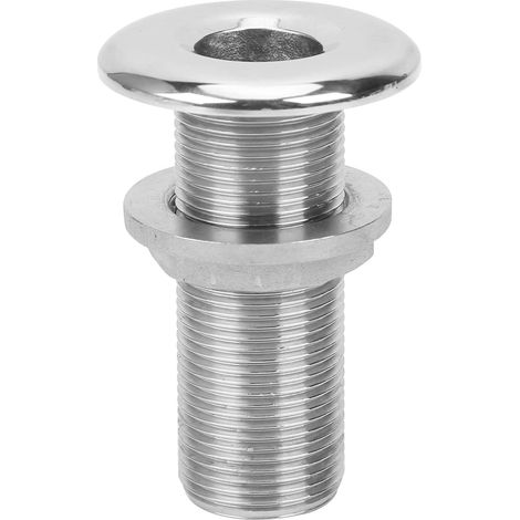 Raccord Traversant pour Bateau, 3/4" Raccord Passe Coque Bateau en Acier Inoxydable, Bouchon de Vidange de Raccord Marin, Connecteur de Vidange D'eau Raccord de Vanne de Plomberie pour Bateaux, Yachts (1/5)