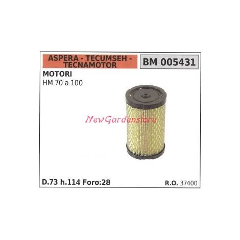 Filtro aria ASPERA motore rasaerba tosaerba tagliaerba HM DA 70 A 100 005431