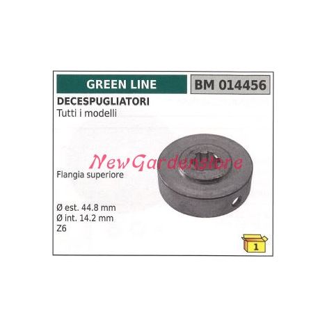 Brida superior GREENLINE par de engranajes cónicos desbrozadora 014456