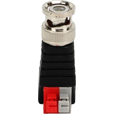 10 Pièces Connecteur BNC Mâle à Vis pour Vidéo, Adaptateur BNC pour Caméra CCTV sur Câble Cat5 (1/5)