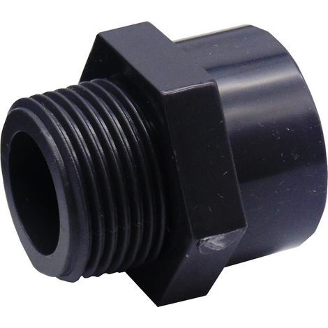 Raccord PVC filetage extérieur DN32, manchon mixte avec diamètre intérieur 40mm, adaptateur tuyauterie durable pour eau et plomberie-Karteo (1/4)