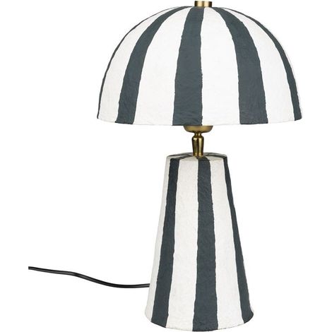 Lampe design, Lampe à poser Zebra Rebel Blanc en Metal, BOITE A DESIGN
