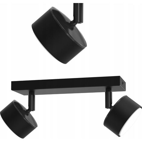 LED-Deckenstrahler, schwarz, GX53, moderne polnische Lampe, 2er-Pack (1/5)