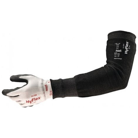 Manchette HyFlex 11-250 305 mm noir tissu Intercept HPPE EN 388 catégorie EPI II ANSELL