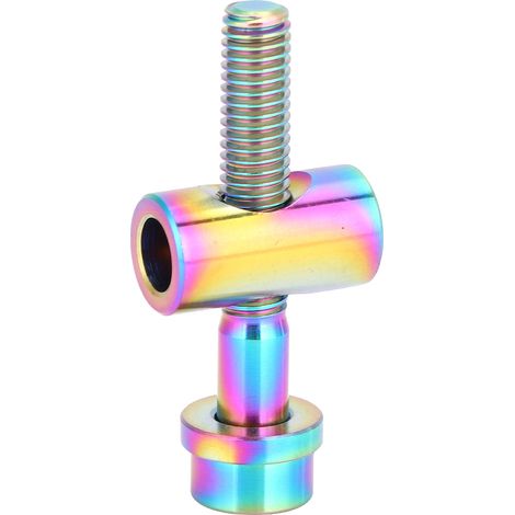 Vis M5x30/35/40mm Alliage Titane pour Tige de Selle Vélo, Tête Ronde Vis Arc-en-Ciel (M5x30) (1/5)