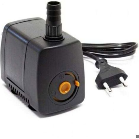 Pompe Aquarium - Débit Réglable Jusqu'à 800 L/H - Hauteur de Refoulement 1,3 M - Consommation 16 W - Silencieuse - Raccord Tuyau 14,5 mm - 1 Pièce (1/4)