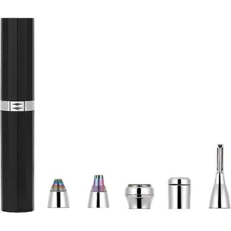 5-in-1 wiederaufladbarer Elektrorasierer für Lippenstift, Augenbrauen, Achseln und Nase, Feile und Polierwerkzeug (1/5)