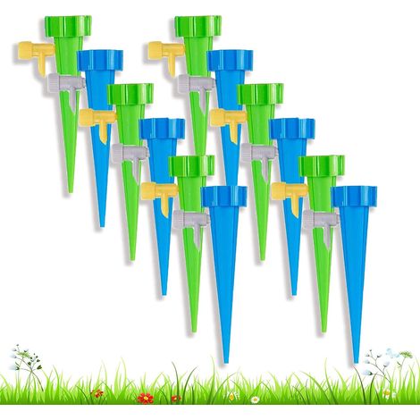 Arrosoir Automatique - Arrosoir à Goutte à Goutte pour Bouteille en Plastique - 12 Pièces avec Robinet Réglable - Pour Jardin Intérieur ou Extérieur (1/5)