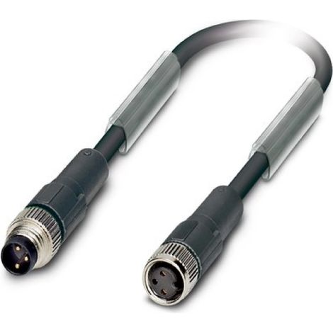Anschlusskabel 4P 2m /M8 Stecker-M8 Buchse/ Feldbus AB-C4-M8MS-2,0PUR-M8FS 22260316