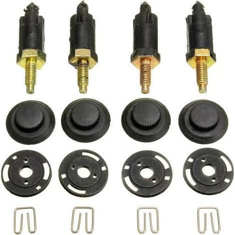 4 Set Kit de Fixations Couvre Moteur 2.0 HDI Compatible avec Citro毛n Berlingo C4 C5 Xantia Xsara et Peugeot 206 306 307 406 607 806 Expert OEM 0137F6 13711 Clips + Boulons (1/5)